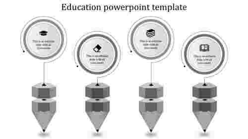 education ppt template-education ppt template-gray